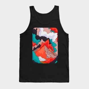 Lines in the clouds Tank Top